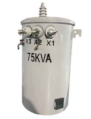 comprar 75KVA poste montó el tipo monofásico del aceite del transformador 7620V 13200V Fabricación en línea