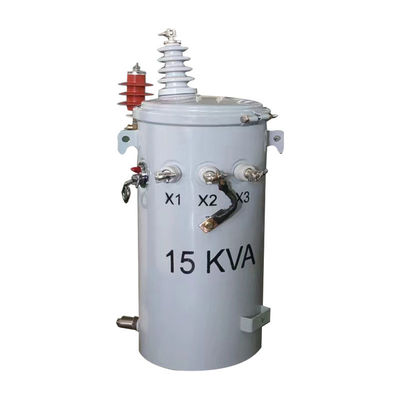 comprar 15kva Punto de montaje Distribución del transformador de fase única Aceite sumergido 4160v A 240v Fabricación en línea