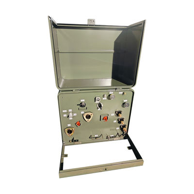 comprar 304 Tanque de acero inoxidable de fase única montado en una almohadilla de transformador con aceite sumergido 50kva 75kva 100kva 250kva Fabricación en línea