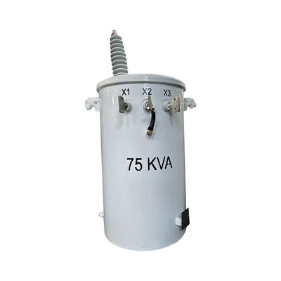 comprar Transformador de distribución de 75kva monofásico montado en poste, aceite sumergido desde 13.2KV hasta 240V Fabricación en línea
