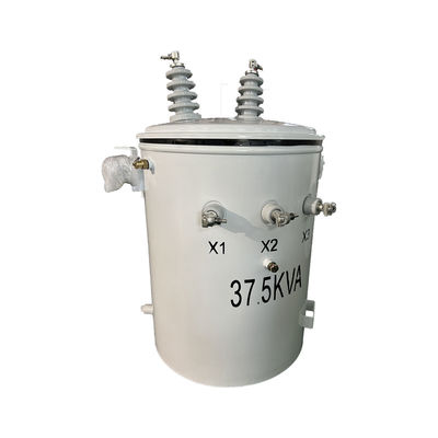 comprar 37Distribución de electricidad sumergida en aceite de transformador de montaje de polo de fase única de.5kva13.8kv a 240v Fabricación en línea