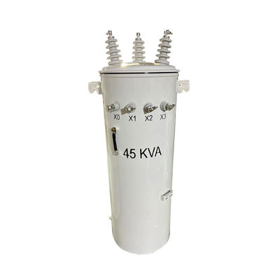 comprar Aceite de transformador montado en tres polos de fase sumergido de 13800V a 480Y/277V 75KVA Fabricación en línea