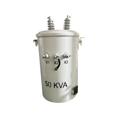 comprar Transformadores de distribución montados en poste de 50kva de fase única con aceite sumergido de 12470v a 277v Fabricación en línea