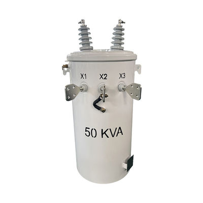 comprar Distribución sumergida de aceite de transformador montado en poste de fase única de 50kva 4160V a 120/240V Fabricación en línea