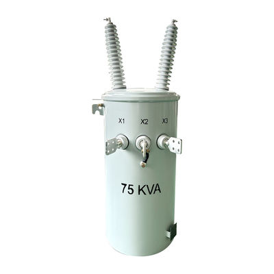 comprar 75KVA aceite de transformador montado en un solo poste de fase líquido 34500V a 120V Fabricación en línea