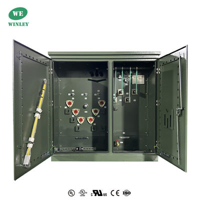 comprar 1000Kva Transformador de tres fases montado en una almohadilla 304SS Distribución 12000V Inmerso en aceite Certificado UL / CUL Fabricación en línea