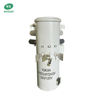 comprar 10KVA Transformador de distribución monofásico montado en poste, sumergido en aceite 4160V Fabricante Fabricación en línea