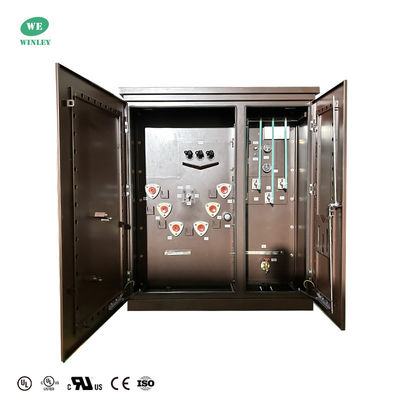 comprar Certificado UL 300kva Transformador de tres fases montado en una almohadilla de alimentación de bucle 12470V a 208Y Normas ANSI IEEE Fabricación en línea