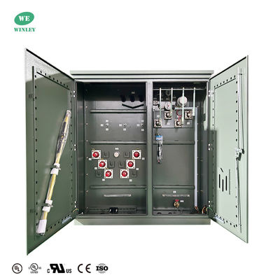 comprar 3 Pad de fase montado en transformador Distribución de energía aceite sumergido 3750Kva Paso a Bajo 34500V a 480Y ANSI IEEE DOE 2016 UL certificado Fabricación en línea
