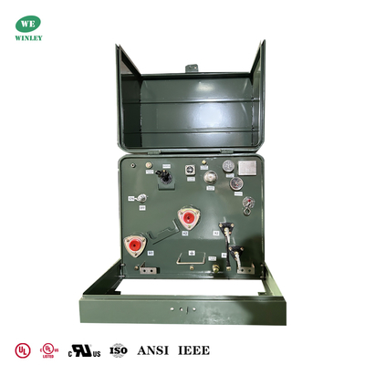 comprar UL Listado 75Kva Transformadores montados en una plataforma de fase única Distribución de energía 480V a 120V Normas ANSI IEEE Fabricación en línea