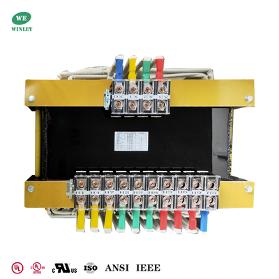 comprar Transformador de aislamiento trifásico de tipo seco de bajo voltaje con múltiples derivaciones de 75 kVA, listado por UL, 208 V, 240 V, 480 V, eficiencia DOE Fabricación en línea