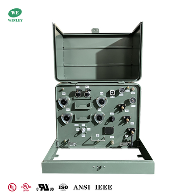 comprar Transformador montado en una almohadilla de 1 fase de 100kva 22900V a 120V Transformador de distribución de energía ANSI IEEE Cumple con el estándar DOE 2016 Fabricación en línea