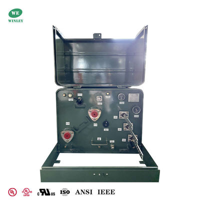 comprar 100Kva Single Phase Pad mounted Transformer Dual Windings 12.47KV To 120V ANSI DOE Fabricación en línea