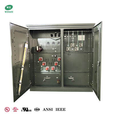 comprar 1500 KVA Three Phase Pad Mounted Transformer with 7-Level Off-Circuit Tapping Multi-Voltage Adaptation and Grounding Porcelain Bushing Fabricación en línea