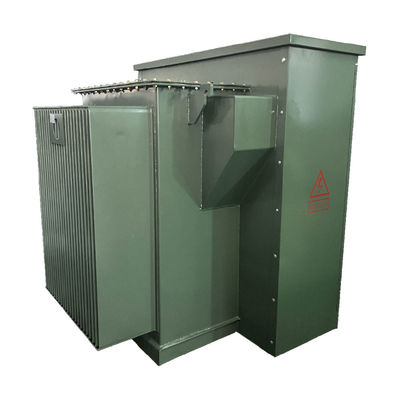 Transformador compacto tipo pedestal trifásico de frente muerto de 750 Kva
