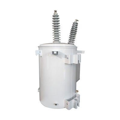 Transformador montado en poste de distribución sumergido en aceite de fase única de 25kva de 12.4Kv a 240V