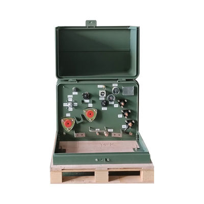 ANSI IEEE Transformador montado en una plataforma de fase única de 25kva 12470v a 240/120v