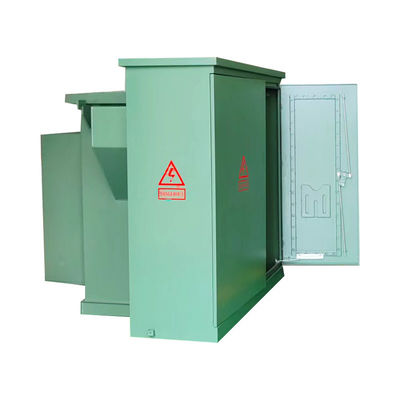 500 KVA Aceite de transformador montado en una plataforma de tres fases sumergido 13200v a 208v