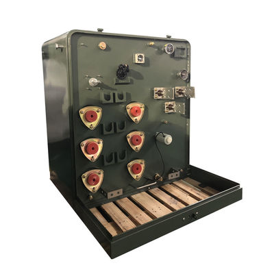 Transformador de 75 KVA monofásico montado en una almohadilla de 12470 a 120 v Doble enrollamiento