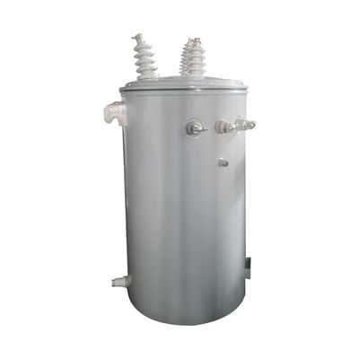 Distribución aérea de 100Kva Transformador de distribución de tipo de aceite montado en un solo polo de fase 34.5Kv