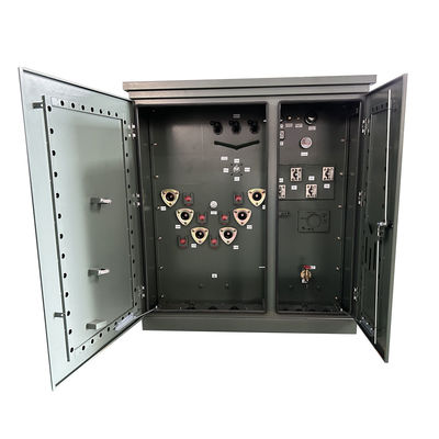 112.5Kva Alta tensión de tres fases montado en una almohadilla de aceite de transformador eléctrico sumergido de 13200V a 480V