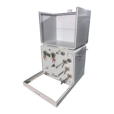 Transformador de 75 Kva de fase única lleno de líquido montado en una plataforma de doble voltaje de 34.5KV a 120/240