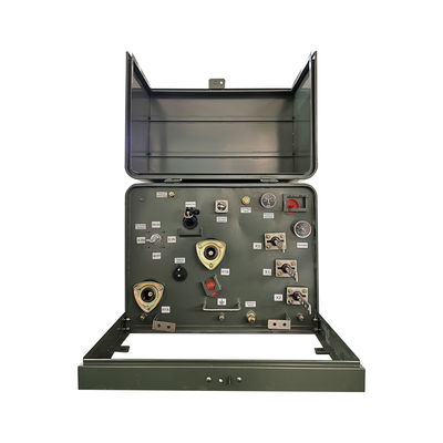 Transformador de distribución montado en una plataforma de fase única de 100Kva 12470V a 240V