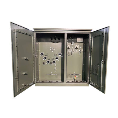 Transformador montado en una plataforma de tres fases de la norma ANSI/IEEE 2000kva 24940y/14400v a 480y/277