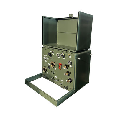 Transformador montado en un solo módulo de fase, sumergido en aceite, paso a paso 12470V a 240V