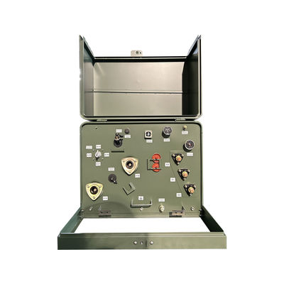 Distribución del transformador montado en una plataforma monofásica de 200 KVA 34500V a 120/240V