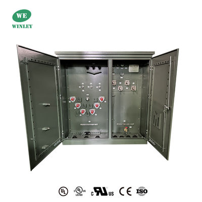 Transformador de distribución montado en una plataforma de 3 fases 2500 Kva 13200v a 480y/277 para exteriores