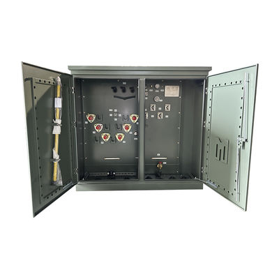 750kva 3 Fase Vivo Muerto Transformador eléctrico montado en la almohadilla delantera 13200v a 480v 304 Aceite FR-3 de acero inoxidable