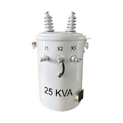 25KVA Transformador montado en poste de fase única Distribución de 4160V a 120V ANSI / IEEE C57