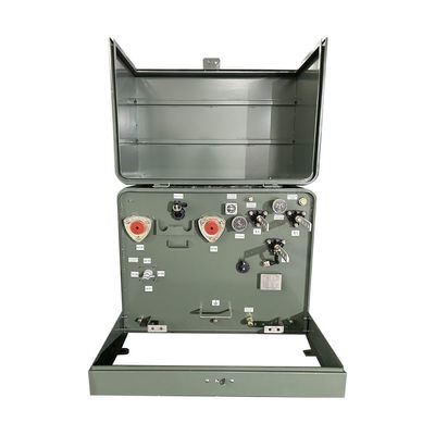 75kva 1 fase montado en el transformer eléctrico de aceite sumergido 12.4 KV a 120V aNSI IEEE
