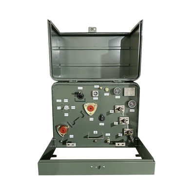 Transformador montado en una plataforma de fase única de 100kva Transformador de potencia descendente de 4160V a 240V ANSI / IEEE C57