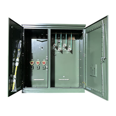 Transformador de 1500Kva 3 fases montado en una almohadilla doble primario ANSI C57 12470V a 480V certificado UL