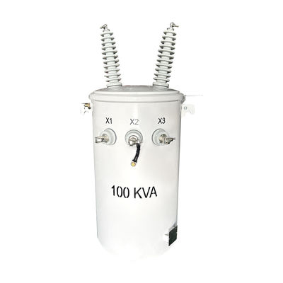 100KVA Transformador de distribución por poste de fase única de aceite sumergido 34500V a 120V