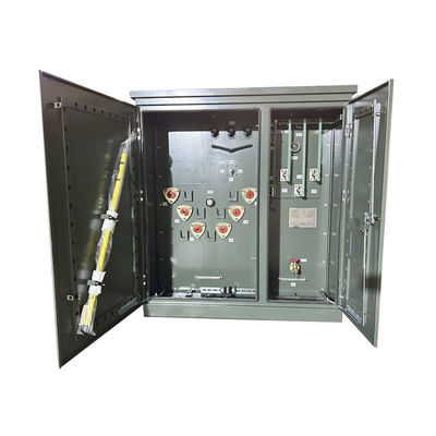 112.5 Transformador montado en una almohadilla de 3 fases de 4160V a 480Y/277 con certificación IEEE DOE 2016 UL/cUL