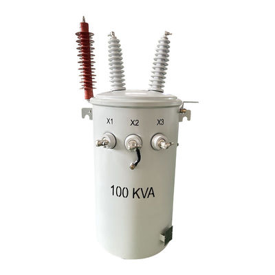 167 Kva Potencia del transformador montado en un solo poste de fase 35KV ANSI / IEEE estándar C57.12.20