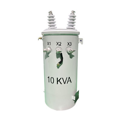 10 Kva Transformador montado en poste de fase única Distribución aérea de 12.470KV Cumple con las normas DOE 2016 CSA ANSI/IEEE
