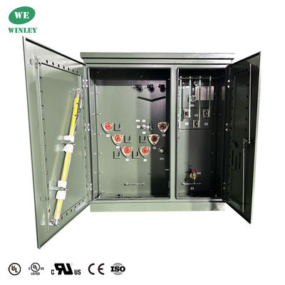 75 Kva Transformador de 3 fases montado en una almohadilla líquido - lleno de 13.2KV DOE 2016 Eficiencia UL/cUL Certificado