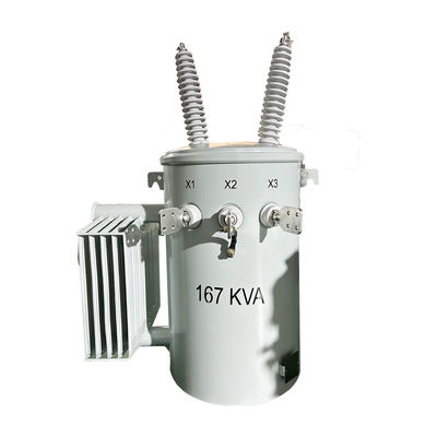 Transformadores sumergidos en aceite de fase única estándar ANSI 167KVA 34.5KV Potencia del transformador montado en poste