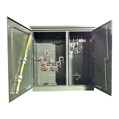 Transformador montado en una almohadilla de 3 fases de 500Kva Usado para uso residencial 34.5KV a 208V Certificado UL