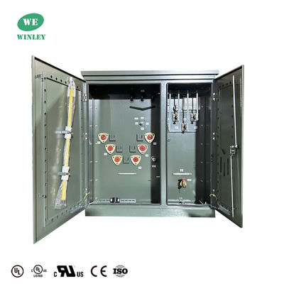 Transformador montado en una almohadilla de tres fases de 300Kva 13200V a 480Y Certificado UL