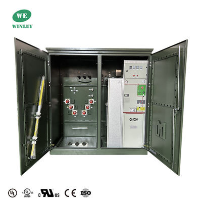 3000 Kva 3 fases montado en el transformador de la plataforma 24940V y 12470V UL certificado Cumple con las normas DOE 2016 ANSI IEEE