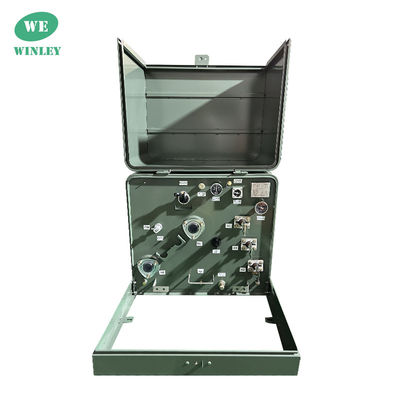 Transformador montado en una plataforma de fase única de 100Kva 12470GrdY/7200 Normas ANSI IEEE CSA