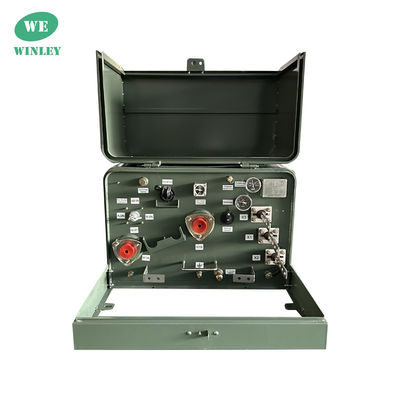 Transformador montado en una plataforma de fase única de 25kva ANSI IEEE estándar 4160GrdY/2400 personalizado para uso residencial