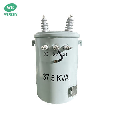 37Transformador eléctrico montado en poste de fase única de.5kva de 4160V a 480V ANSI