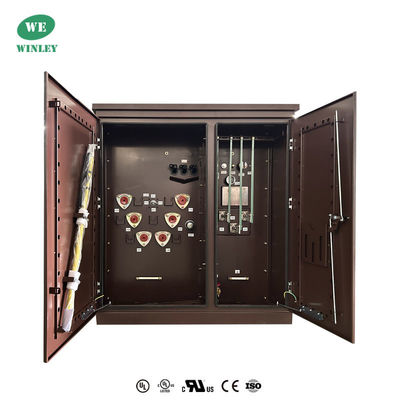 45Kva Transformador de tres fases montado en una almohadilla de aceite sumergido en la distribución 12470V Step Down Certificado UL