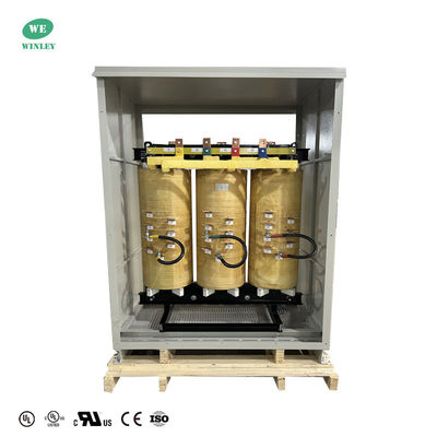 Transformador de tipo seco de tres fases de clase C de baja tensión de 480 V a 220 V no encapsulado